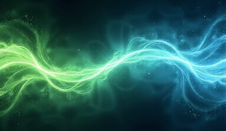 Abstract visual representing energy flow and vitality.